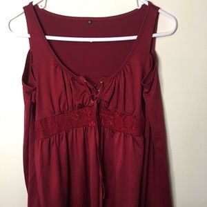 Tank to Dress-up long sleeve shirt.